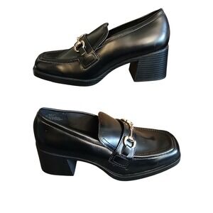 H&M Block Heeled Loafers Shoes size EU 40 Size 9.5 New No Box‎ #975